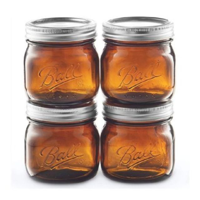 Ball Mason Jar Amber Wide Mouth 16 oz Shopee Philippines