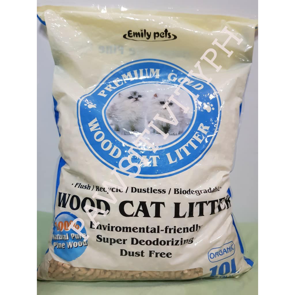 Emily Pets Premium Wood Cat Litter 10L Shopee Philippines
