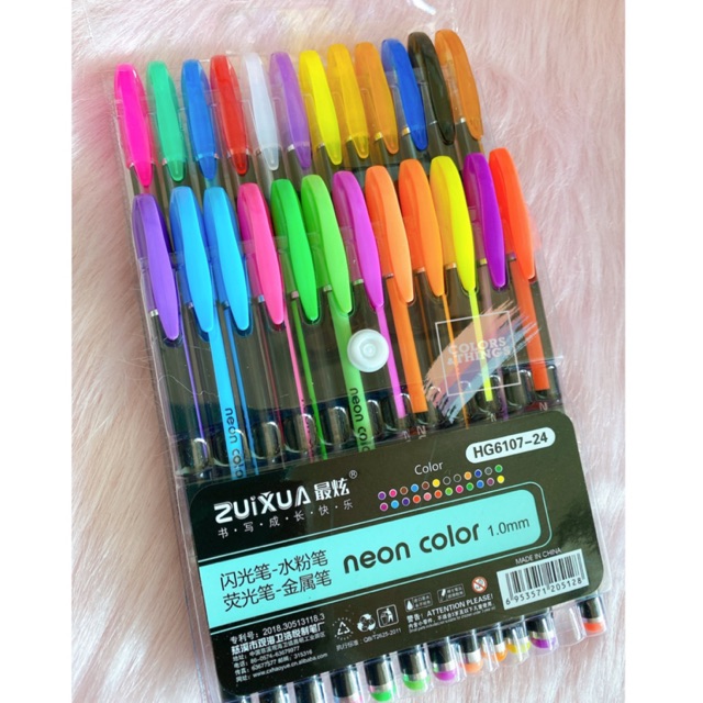 24 pcs Neon Color Pen Shopee Philippines
