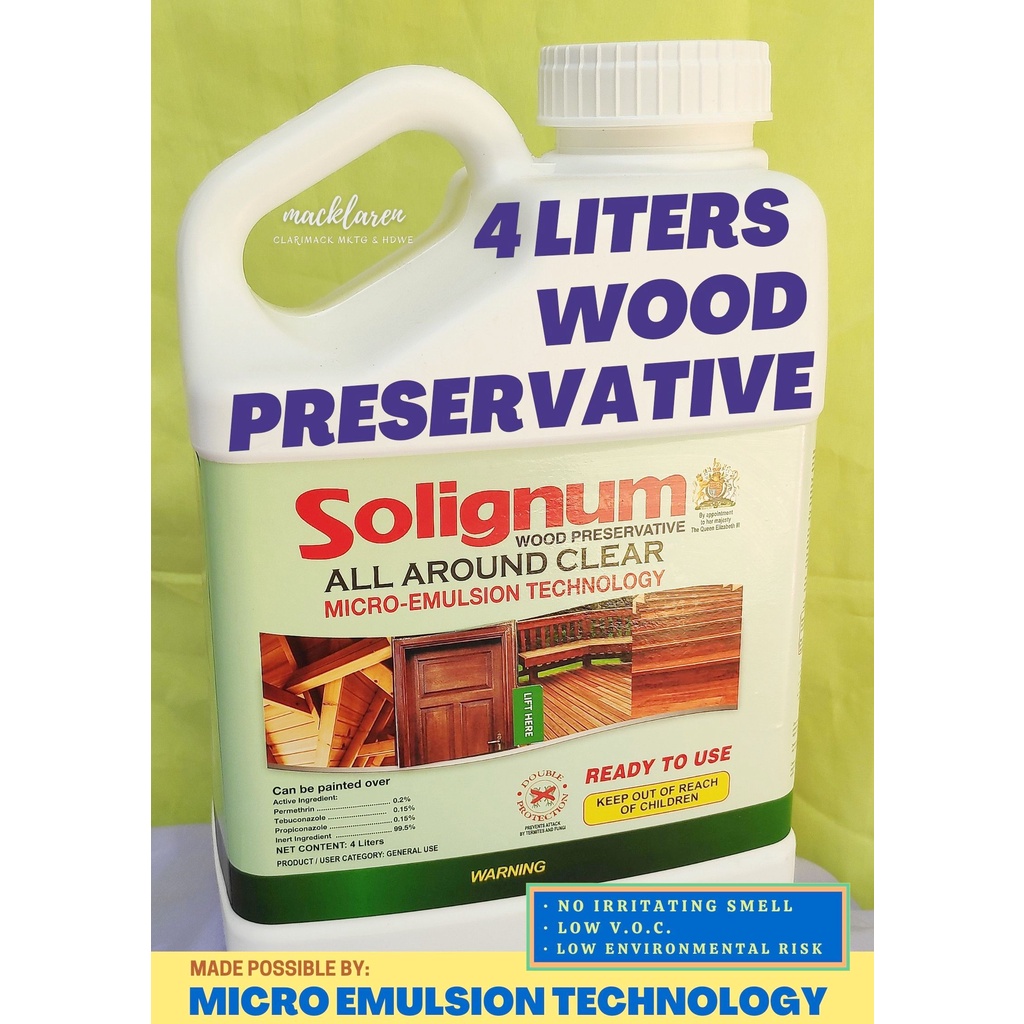 Solignum All Around Clear ️ 1 Gallon ️ AntiTermite Anay Amag Borers