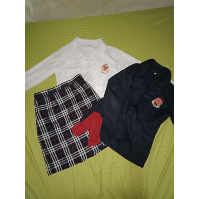 Lyceum Senior Highschool fullset uniform Preloved Shopee Philippines