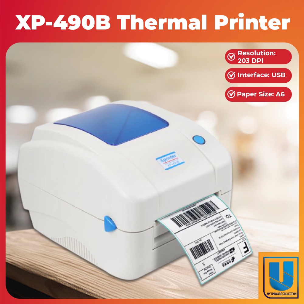 Xprinter XP490B Thermal Barcode Express Invoice Waybill Shipment