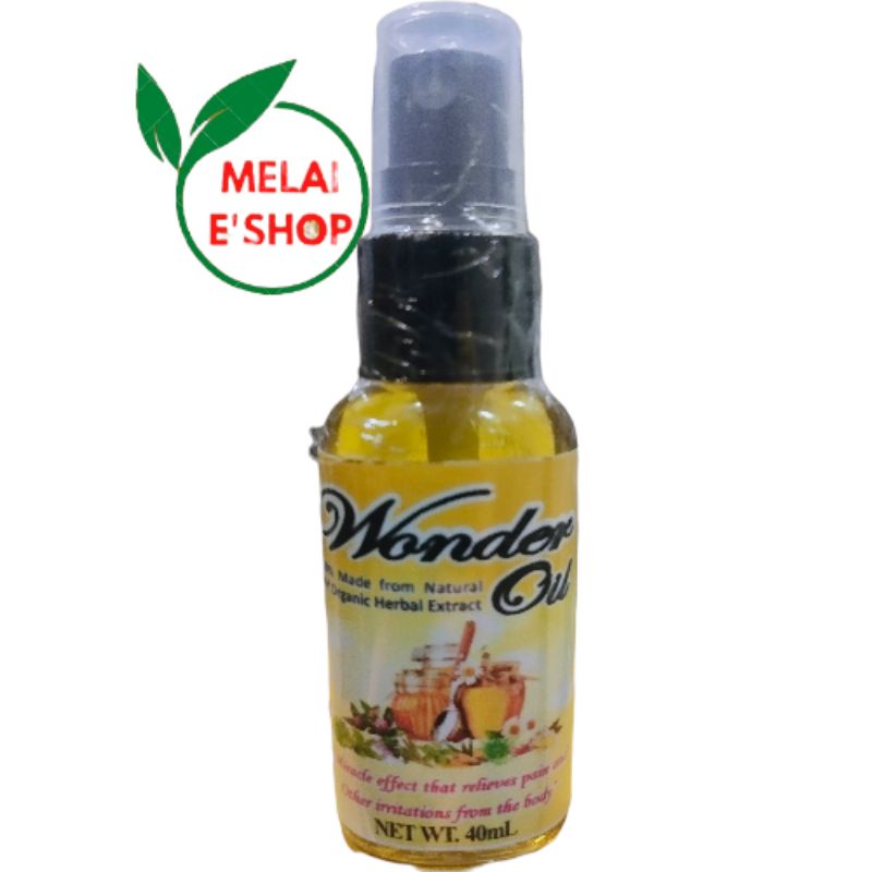 WONDER OIL 100 PERCENT MADE FROM NATURAL AND ORGANIC HERBAL EXTRACT