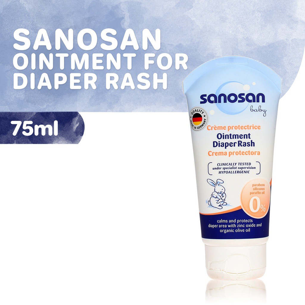 Sanosan Organic Baby Diaper Rash Ointment Tube 75ml Shopee Philippines