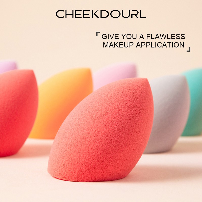 CHEEKDOURL Infallible Blender Makeup Sponge Blender 1pc Flat Edge