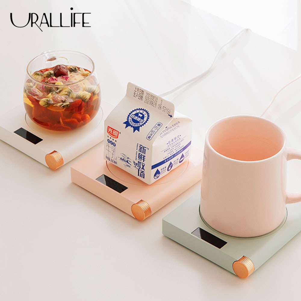 Here are some heating coasters to prevent your cup of joe from cooling