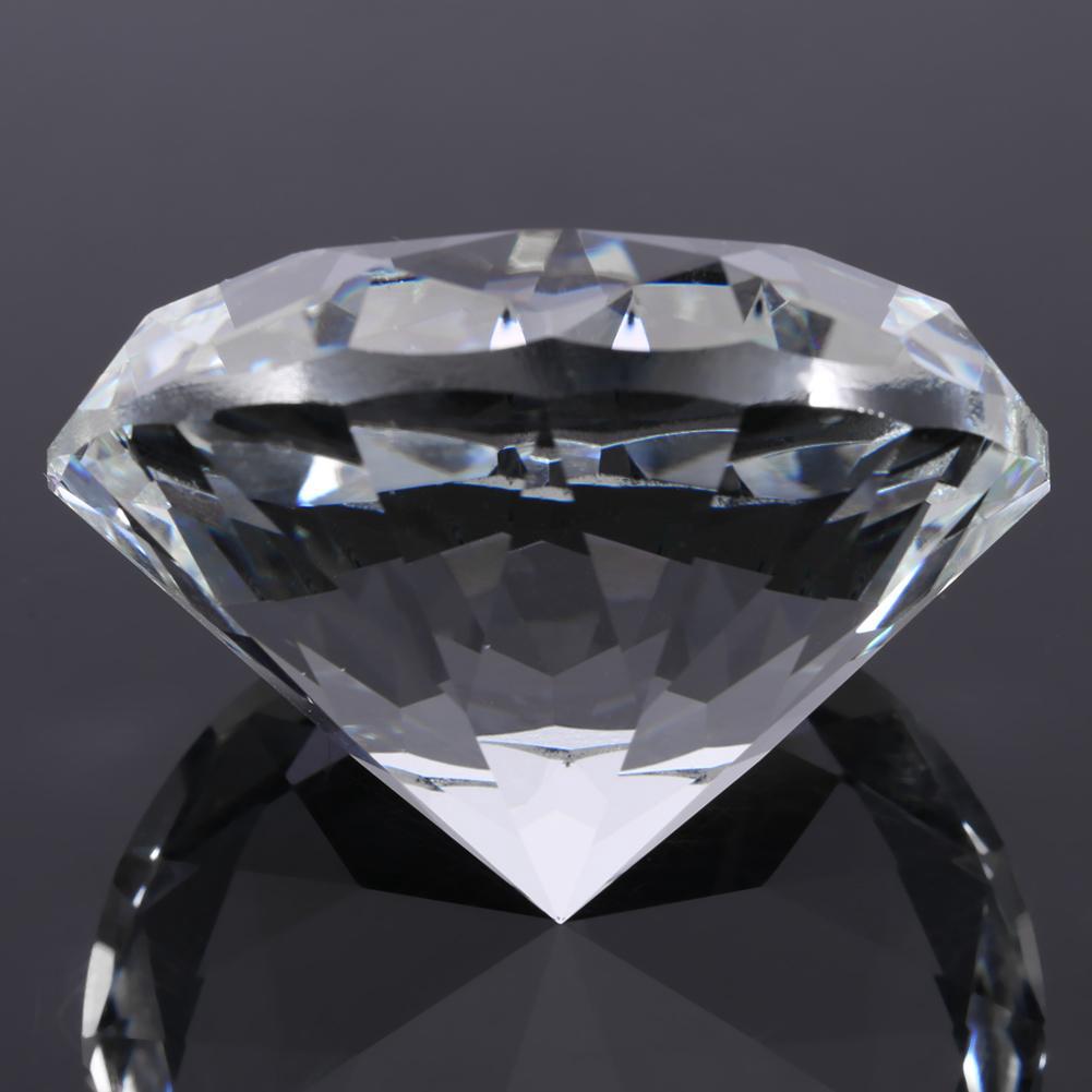 Synthetic diamond stone, large crystal with rhinestones, artificial crystal