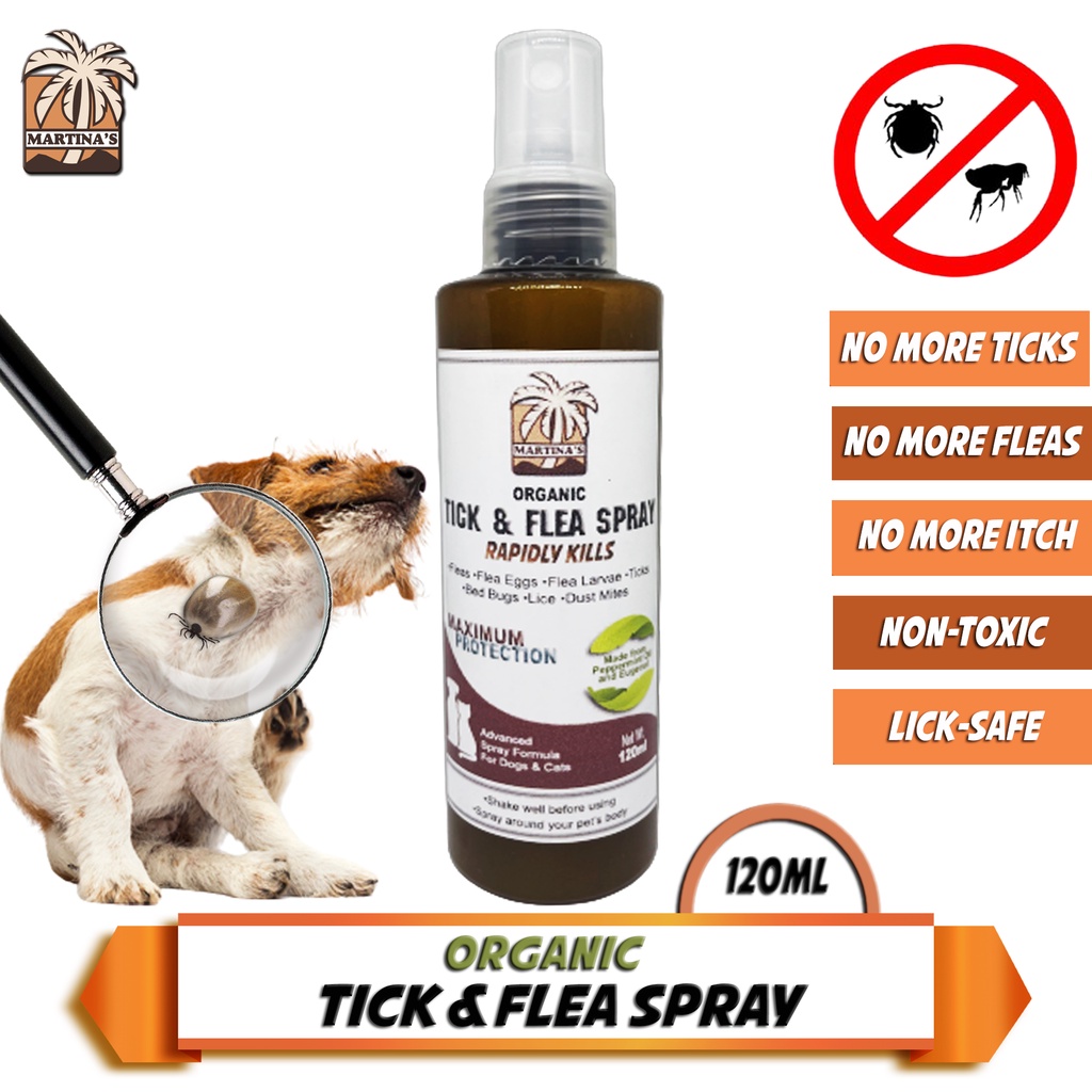 Martina's Tick and Flea Spray 120ML Anti Tick Garapata Flea pulgas