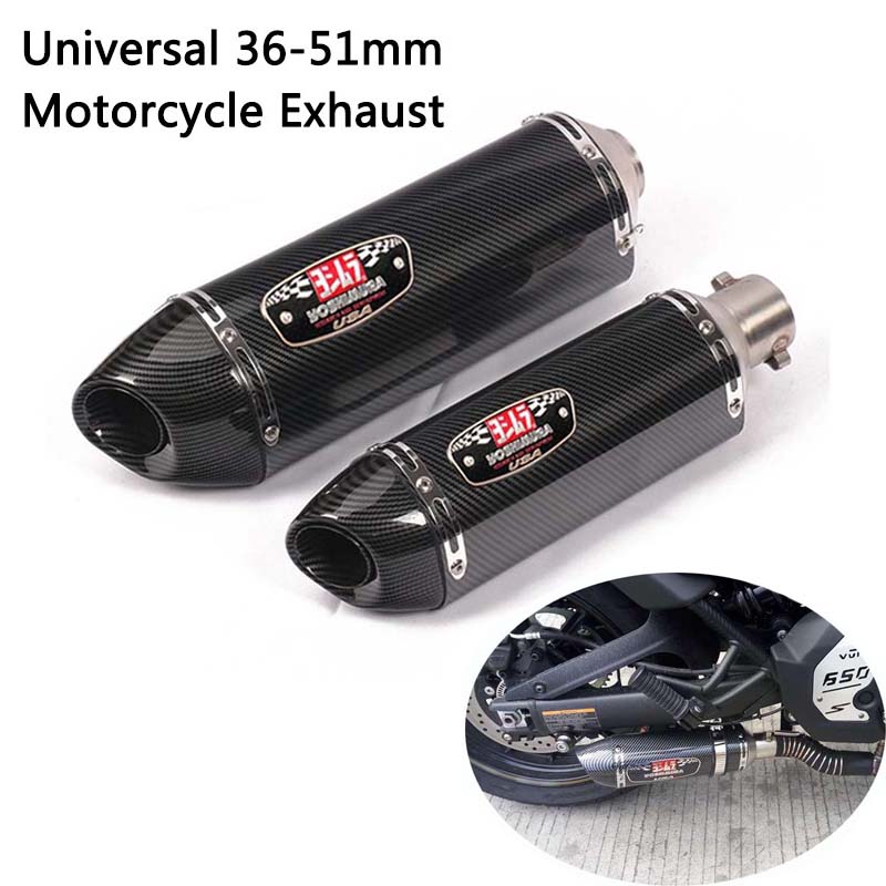 Motorcycle Yoshimura R77 Exhaust Muffler Pipe with DB Killer Universal