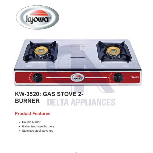 Kyowa KW3520 Gas stove (Double Burner) Shopee Philippines