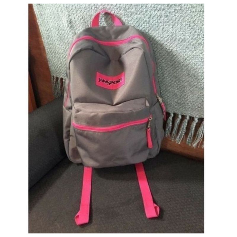 js overexposed backpack gray pink details Shopee Philippines