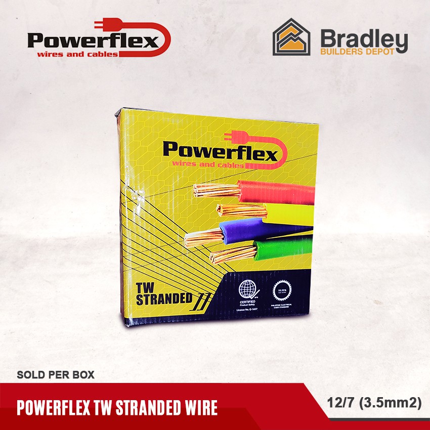 Powerflex TW Stranded Electrical Wire 12/7 (3.5mm2) Shopee Philippines