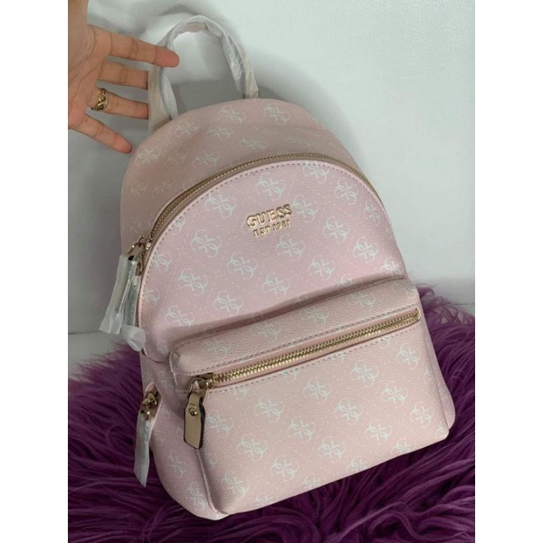 Original Guess Bag BackPack (Pink) Shopee Philippines