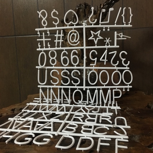 Letter board Extra Letters for Letterboard 2 inches white Shopee
