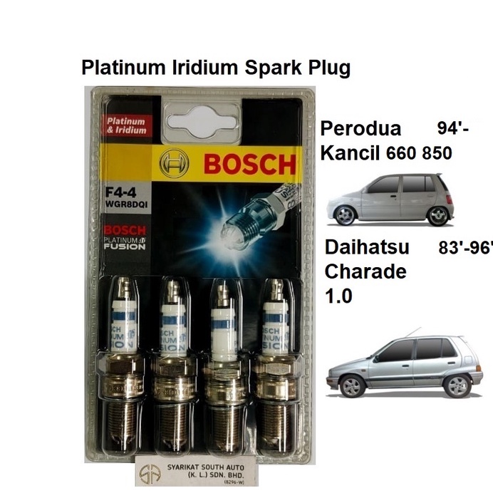 Spark Plug WGR8DQI 0242229907 Bosch Platinum Iridium Fusion Perodua