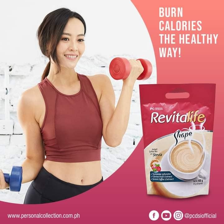 Revitalife Shape Instant Coffee Drinks Mix Green Coffee Beans 4 Sachets