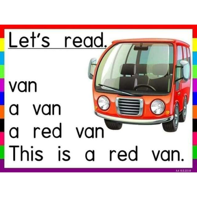 Reading materials english and tagalog for kinder and preschool COLORED