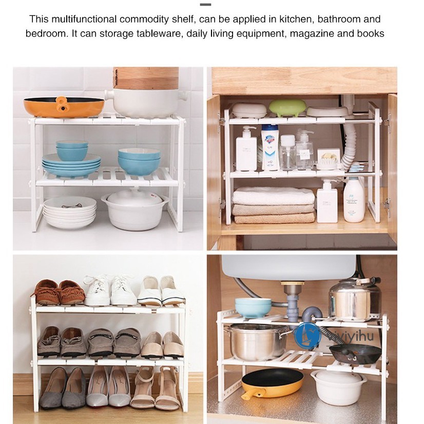 K63X Stainless steel retractable racks sink rack kitchen racks storage rack pot rack