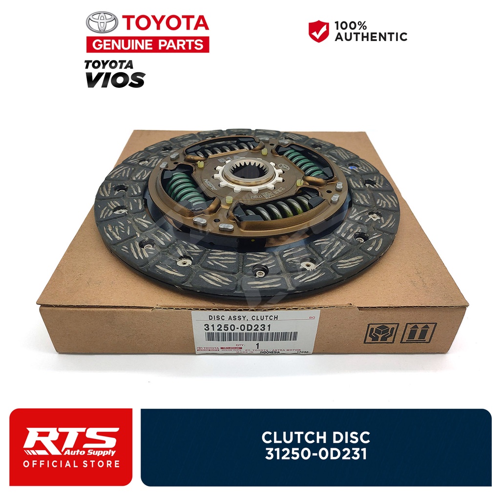 Toyota Genuine Clutch Disc Toyota Vios 1.3 2NZFE 2003 2016 31250