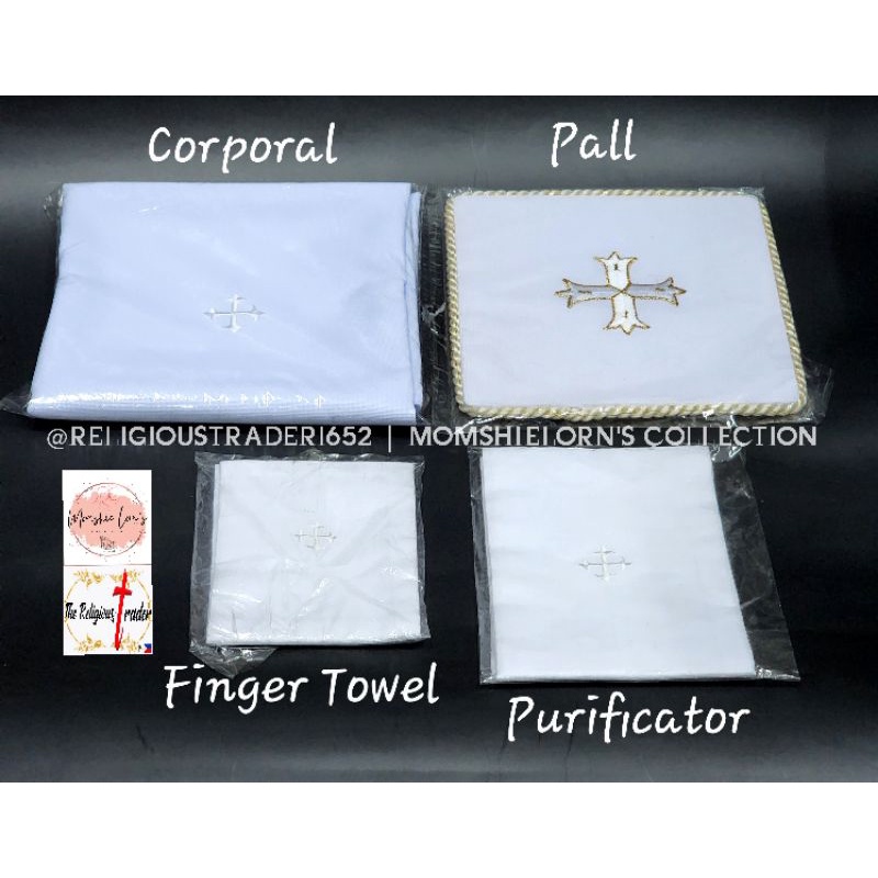 Sacred Linens Set (Pall, Corporal, Purificator, Finger towel) Shopee