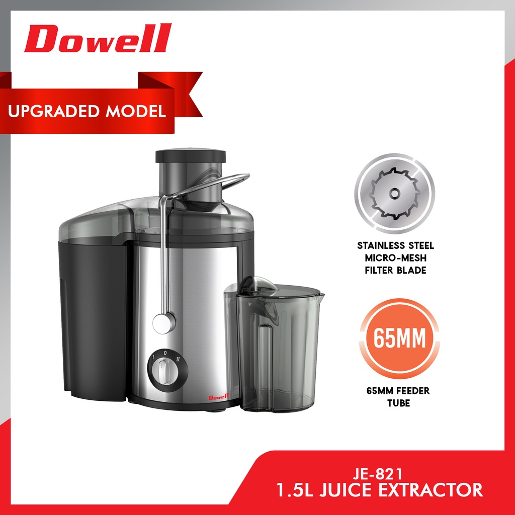 Dowell JE821 1L Electric Juice Extractor Fruit Juicer Shopee Philippines