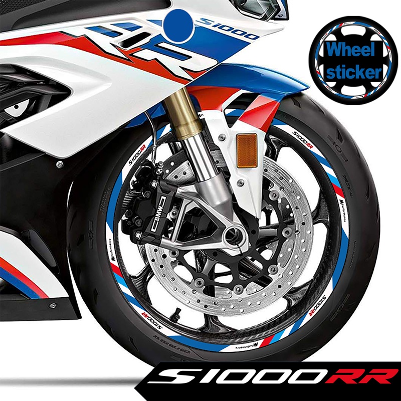 part Reflective Motorcycle s1000rr Wheel Sticker Rim Decal For Bmw