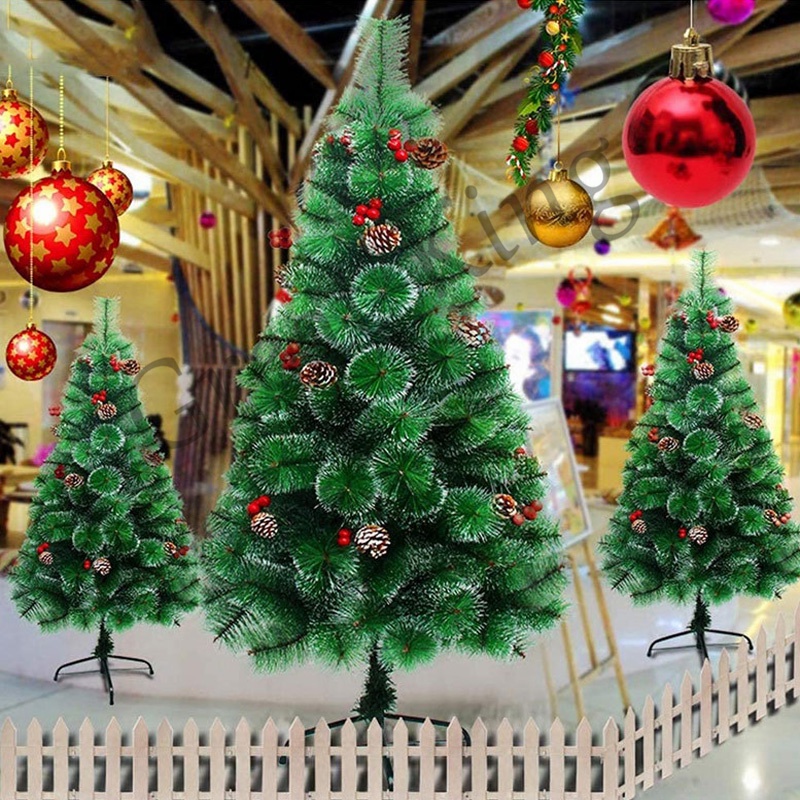 GreatKing Christmas Tree Snow Pine Needle Christmas Tree with Metal