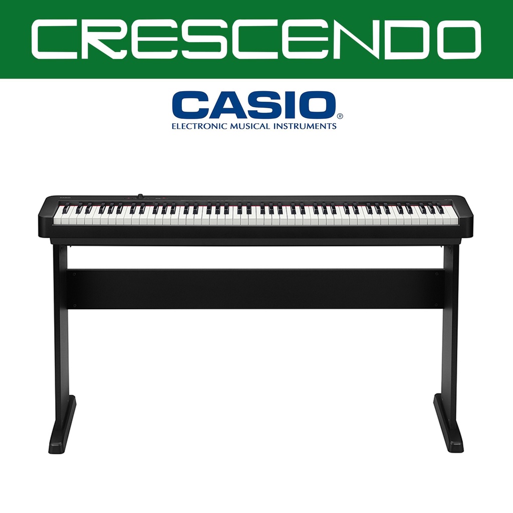 Casio CDPS110BKC2 88 Weighted Keys Slim Digital Piano (Black) with