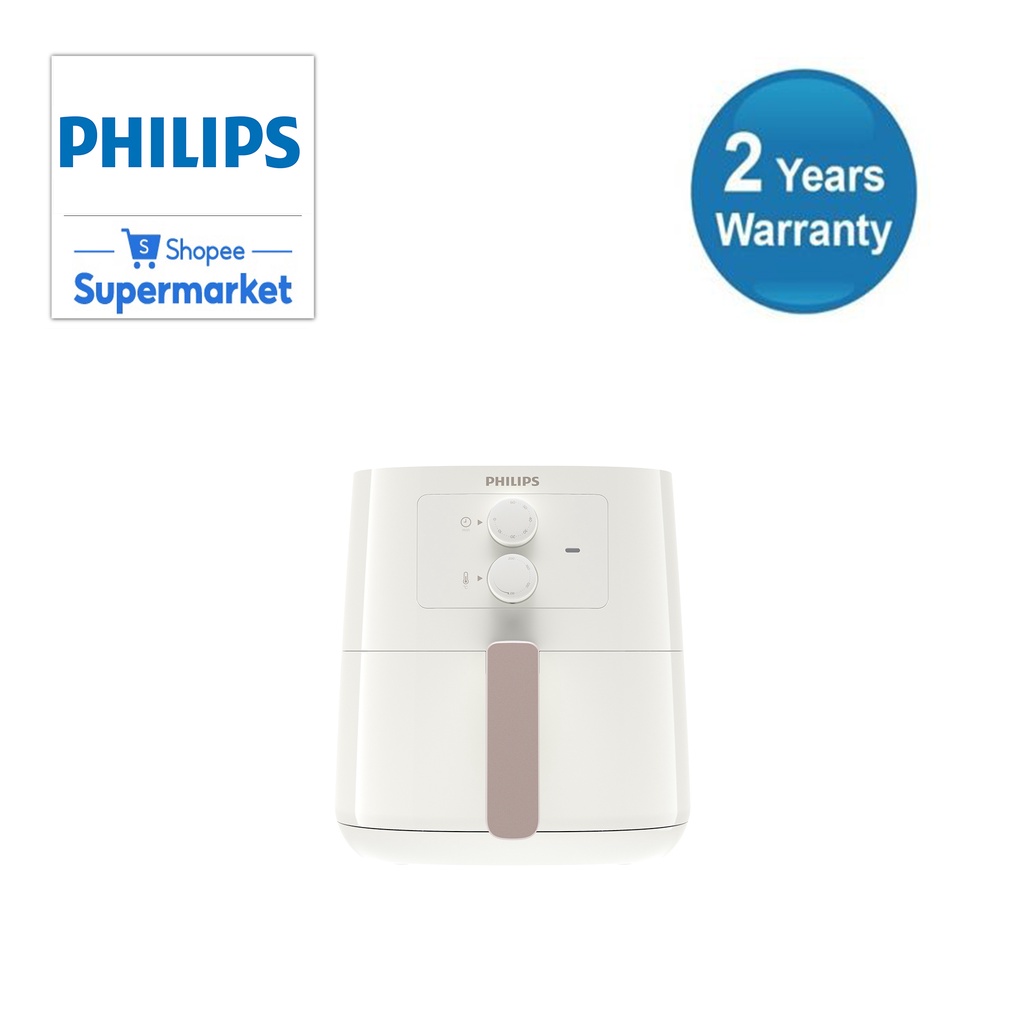 Philips 1400W 0.8Kg, 4.1L White/RoseGold Essential Airfryer Hd9200/21