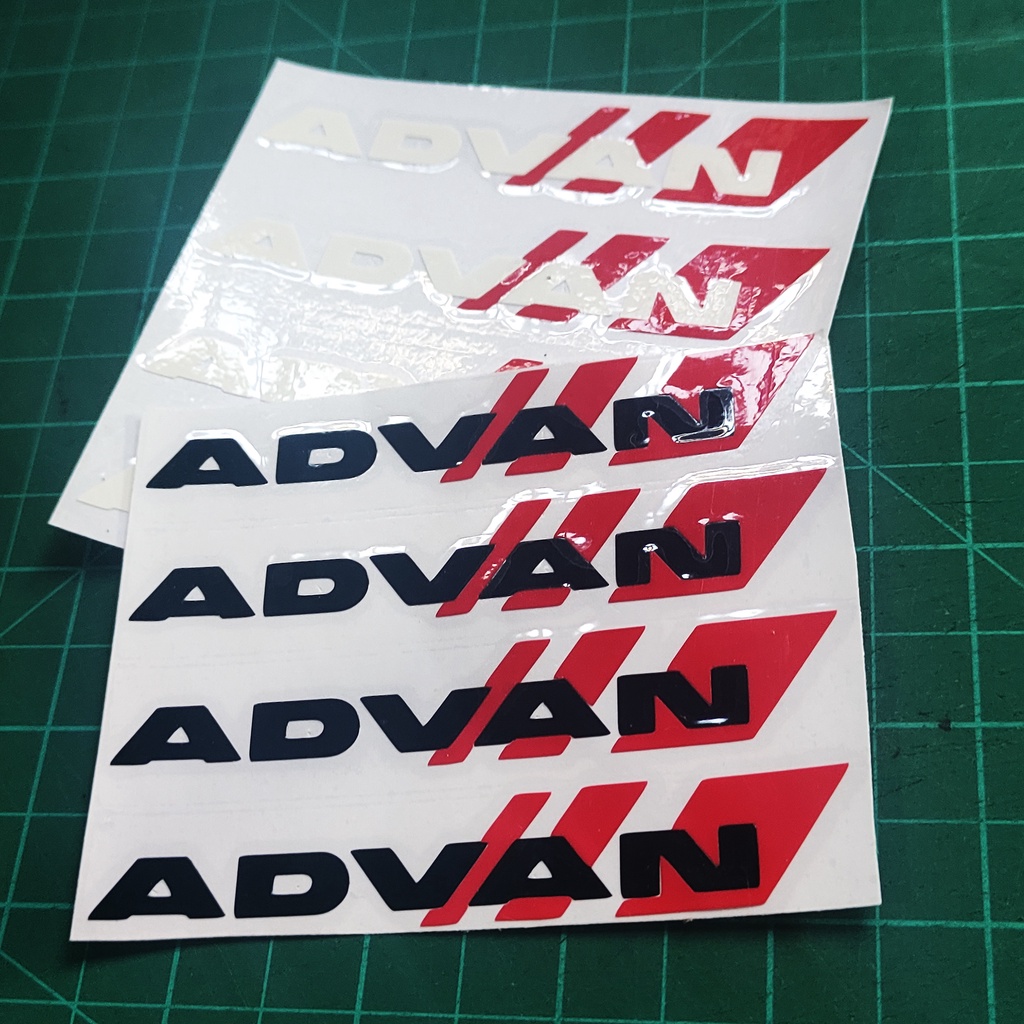 Advan Racing Mags Decal 4Pcs Car Sticker for all 4 wheels SET OF 4