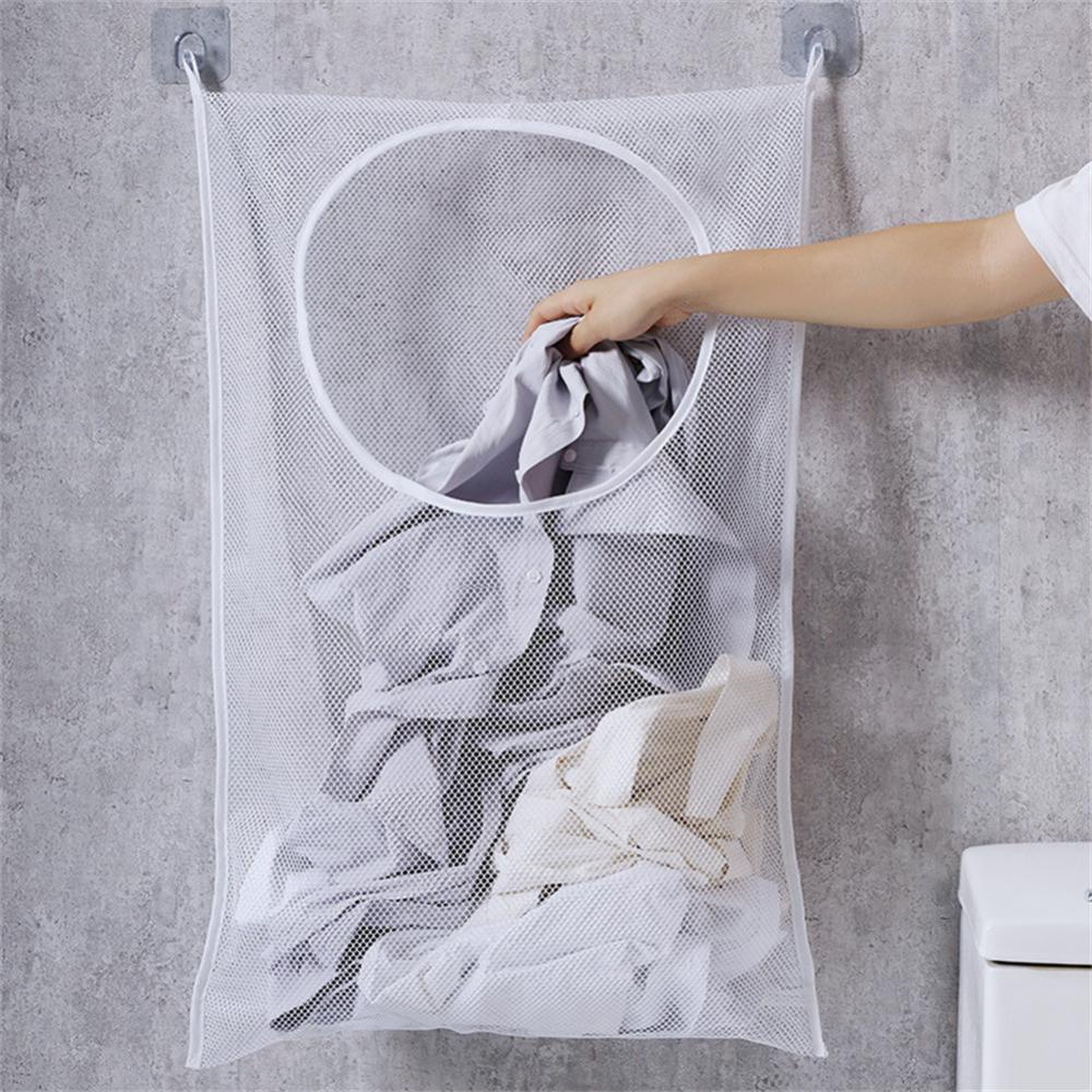 Folding Laundry Basket Organizer For Dirty Clothes Bathroom Wall