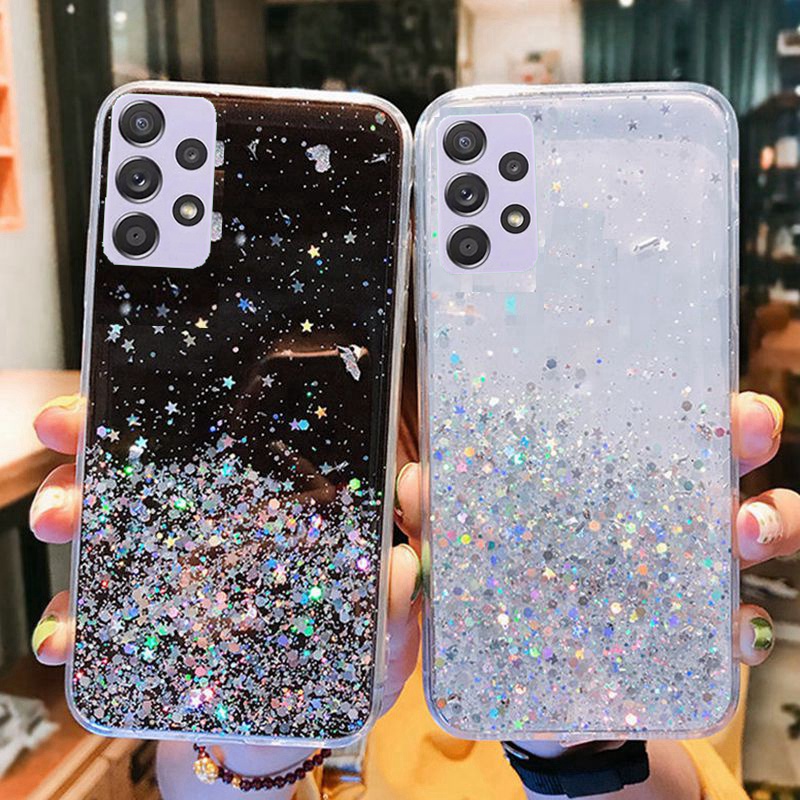 Glitter Star Case for Samsung Galaxy A73 A53 A33 A13 A22 5G M13 M53 M33