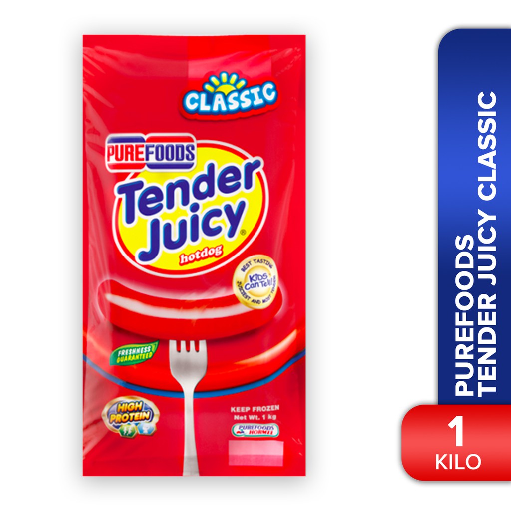 Purefoods Tender Juicy Hotdog Classic 1kg Shopee Philippines