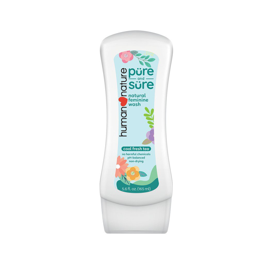 Human Nature Pure and Sure Cool Fresh Tea Feminine Wash 165ml Shopee