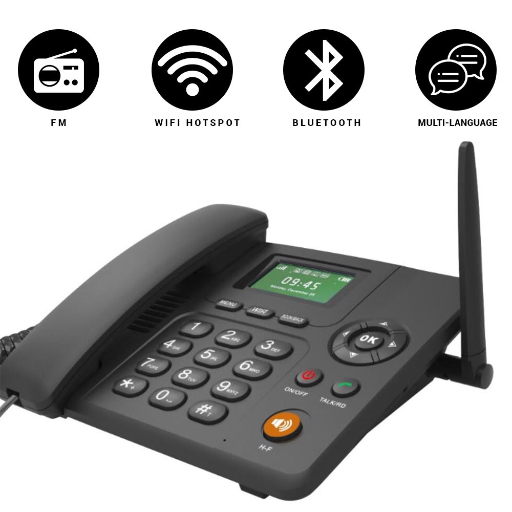 4G LTE Wireless Landline With Wifi Hot Spot Router Black Shopee