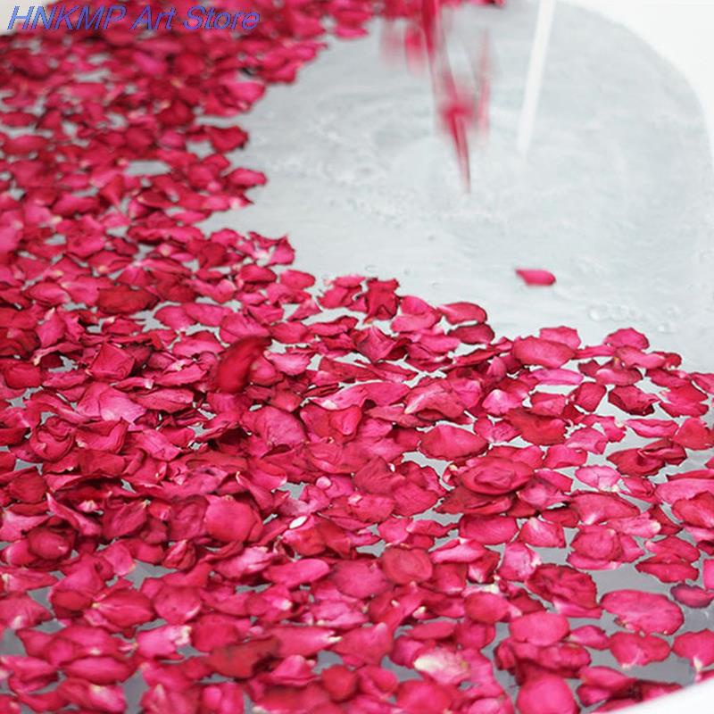 yuQ)Dried Rose Petals Natural Flower Bath Spa Rose Flower Whitening Shower Bath Dry Petal