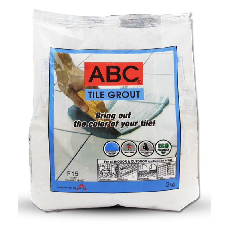 ABC TILE GROUT ORIGINAL 2KG PER PACK Shopee Philippines
