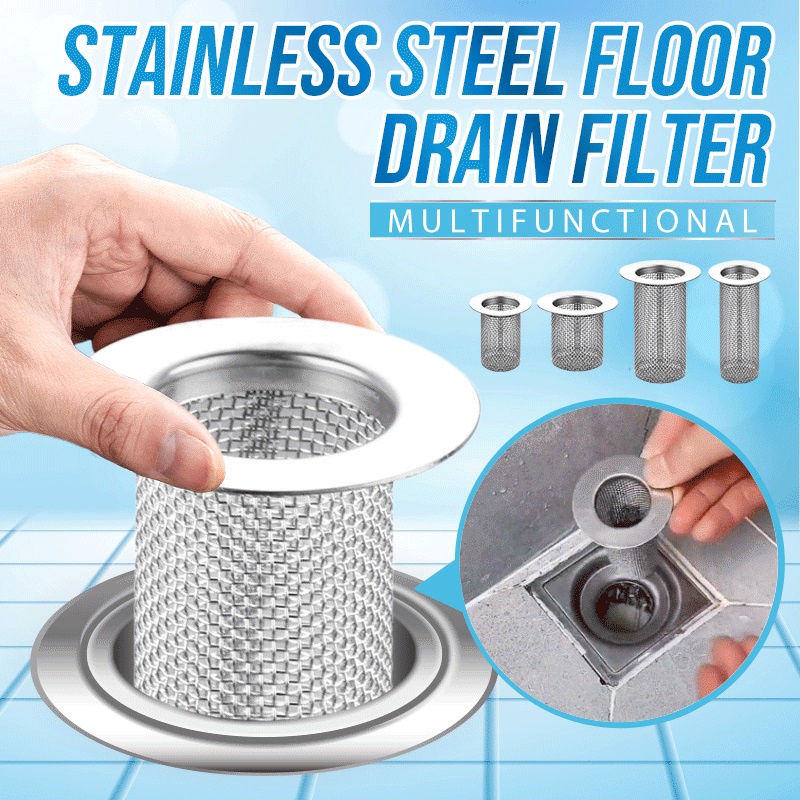 Kitchen Sewer Mesh Stainless Steel Floor Drain Basket Strainer Filter