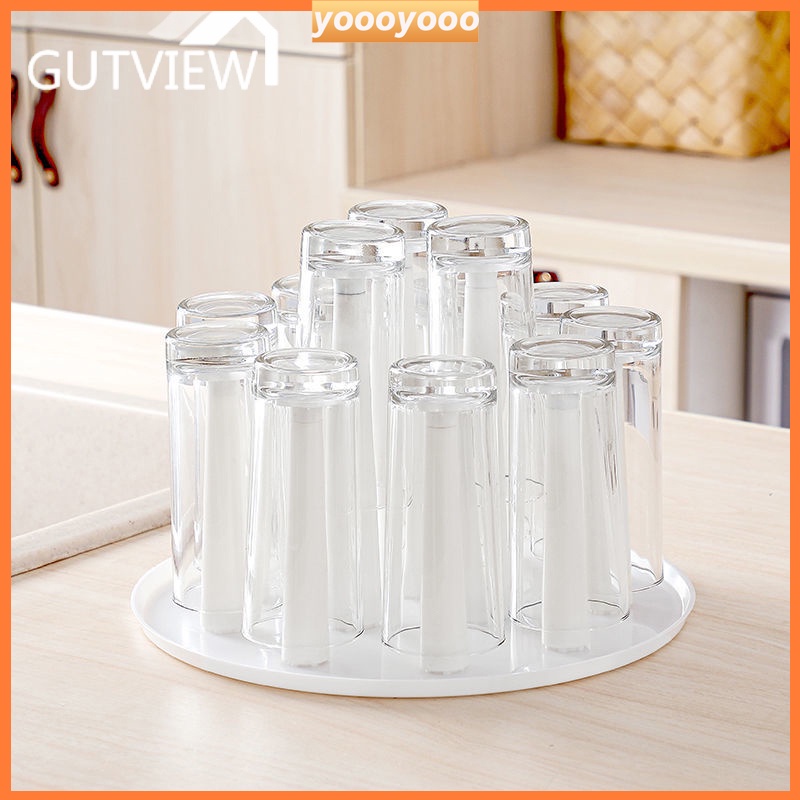 12 pcs Stand Holder Glass Cup Rack Shelf Upsidedown Cup Drain Rack