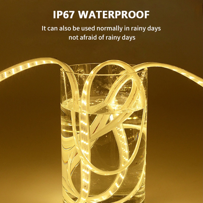 LED Light Strip Outdoor Waterproof 220V Warm White LED Colors Ceiling Decoration For Room