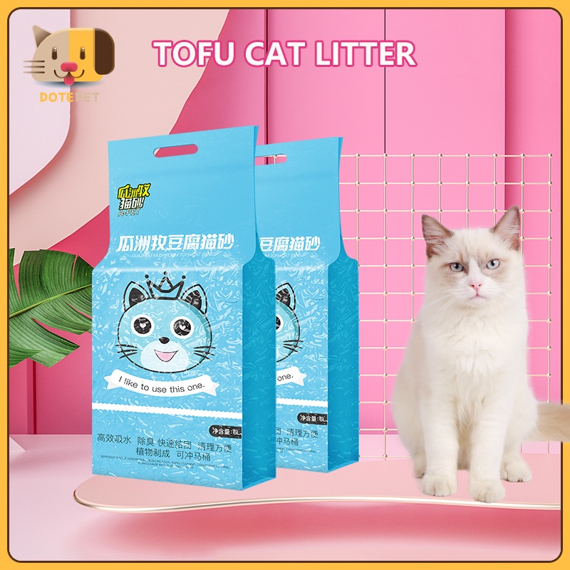 Cat Litter Sand 6L Food Grade Plant Tofu Residue Made Kitty Litter Cat