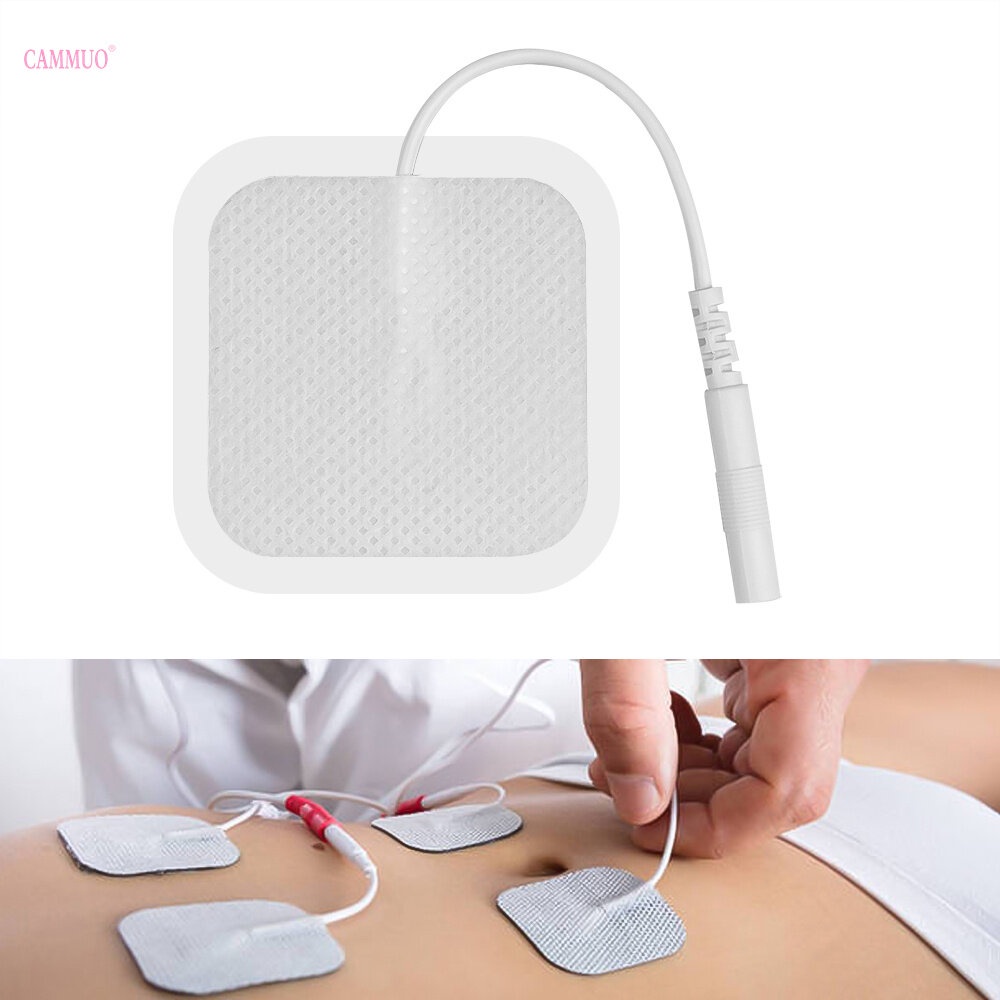 Cammuo 10Pcs Electrode Pads Electrode Patch 5x5cm For Tens Acupuncture Digital Therapy Machine