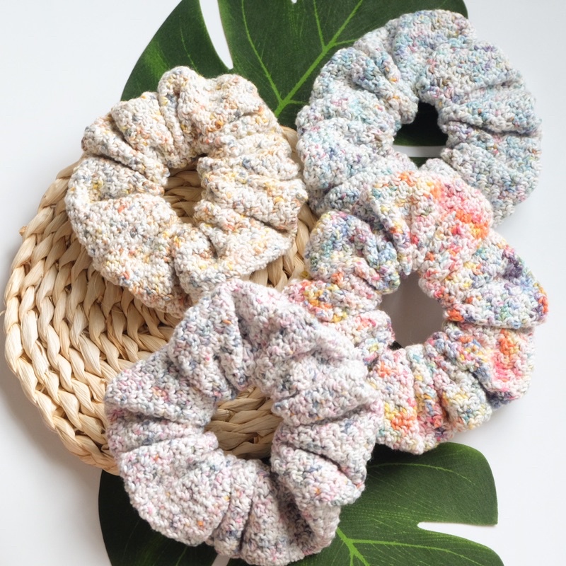 Slip Stitch Manila Crochet Scrunchies (Splash Collectiion) Shopee