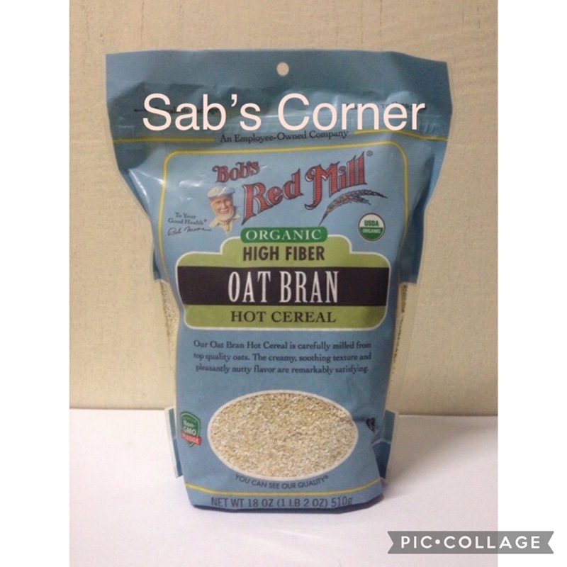 Bob's Red Mill Organic High Fiber Oat Bran Hot Cereal 510g Shopee Philippines