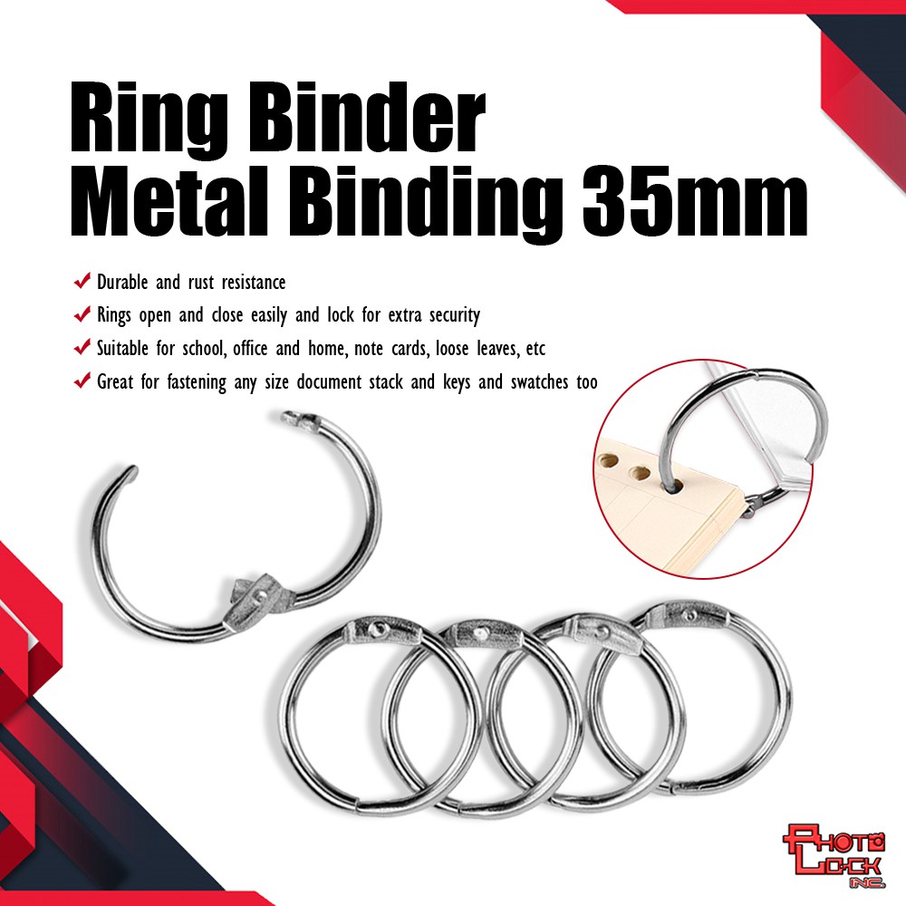 Metal Loose Leaf Ring Binder MultiFunction Binding Rings for DIY