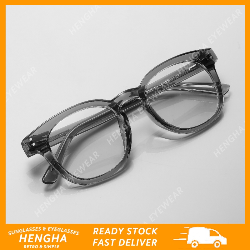 (HENGHA) Classic Square Frame TR90 Metal Hinge Eyeglasses Korean