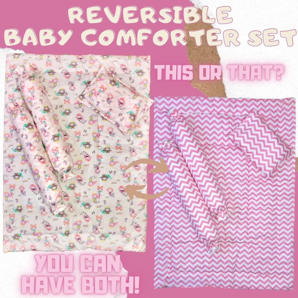 Reversible Baby Comforter Set Little Mermaid Shopee Philippines