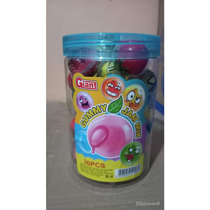 MUXe 10 Pieces Fruit Jam Gummy earth gummy, assorted gummy, soccer