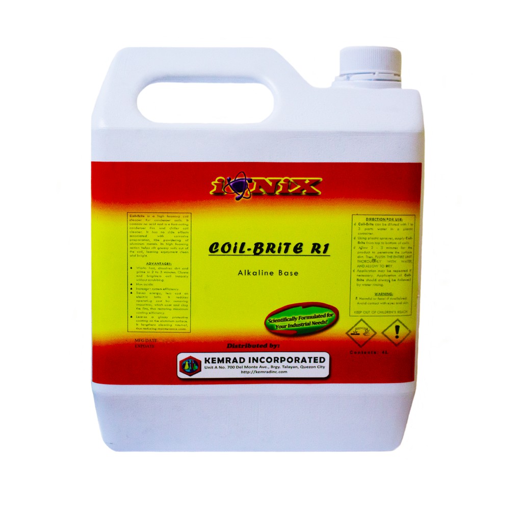 CoilBrite R1 Aircon Coil Cleaner 4 Liters Shopee Philippines