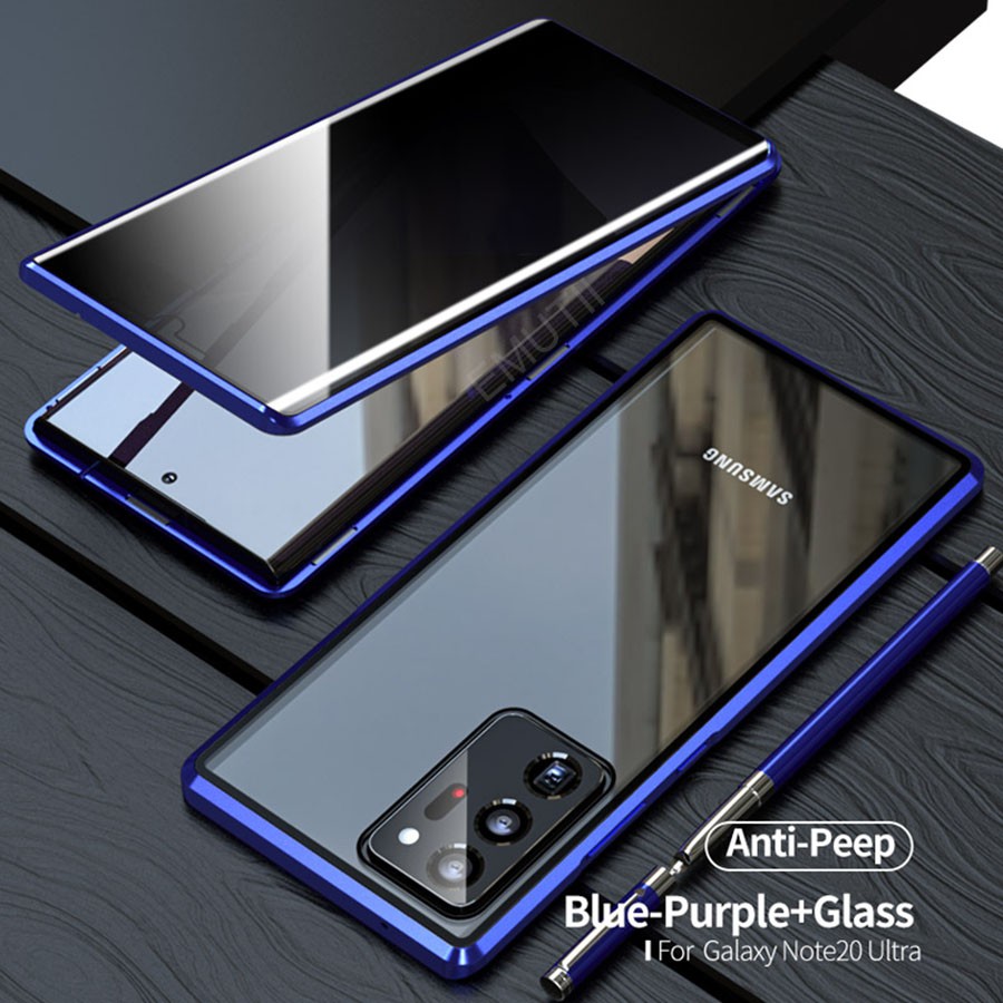 ⭐NEW⭐DoubleSided Tempered Glass Privacy Screen Case For Samsung S20